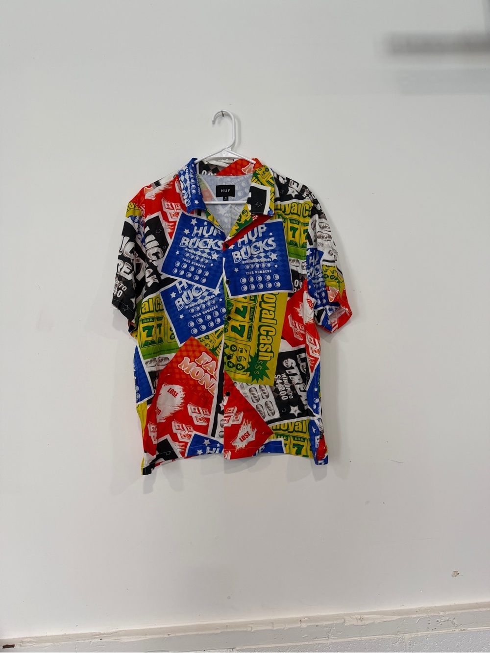 HUF Multicolor Graphic Short Sleeve Shirt - Bold Patchwork Print